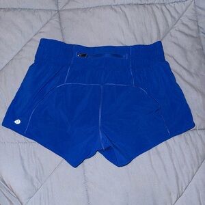 Lululemon cobalt blue hottie shorts